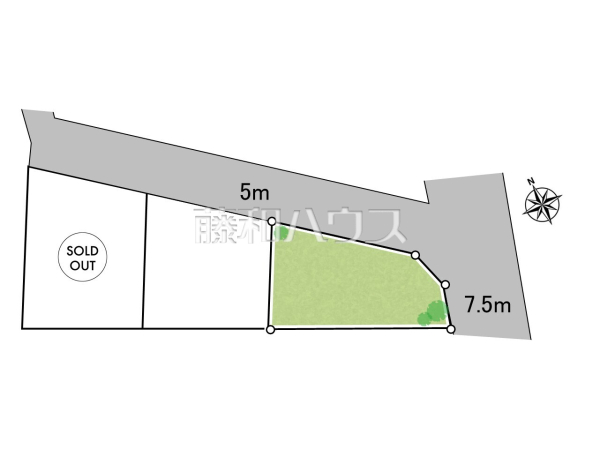 全体区画図 【東大和市上北台2丁目】 全体区画図 【東大和市上北台2丁目】