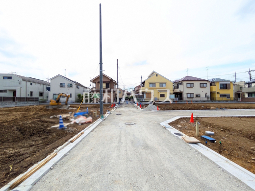 接道状況および現場風景 【立川市砂川町8丁目】