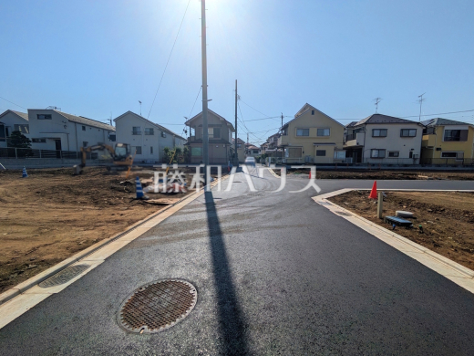 接道状況および現場風景 【立川市砂川町8丁目】