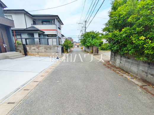 接道状況および現場風景 【福岡市城南区樋井川2丁目】