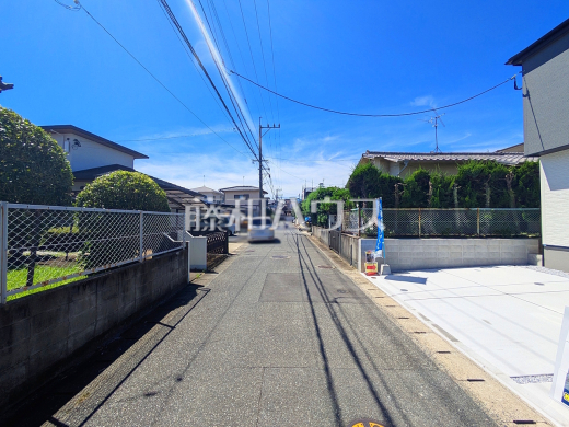 接道状況および現場風景 【福岡市城南区樋井川2丁目】
