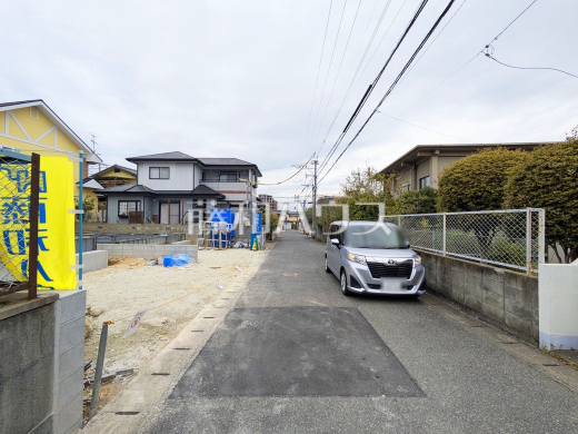 接道状況および現場風景 【福岡市城南区樋井川2丁目】