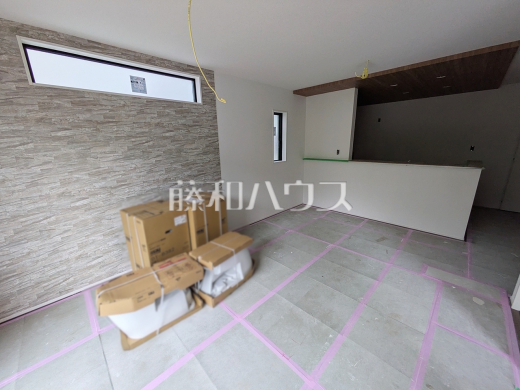 1号棟 リビング(施工中) 【福岡市城南区樋井川2丁目】