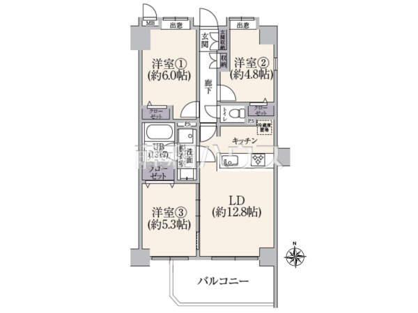 間取図 【グランシティ八王子】 間取図 【グランシティ八王子】