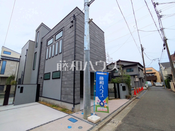 1号棟 接道状況および現場風景 【杉並区和泉3丁目】 1号棟 接道状況および現場風景 【杉並区和泉3丁目】