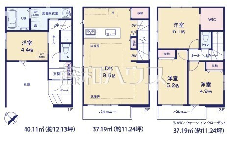 2号棟 間取図 【福岡市博多区那珂1丁目】