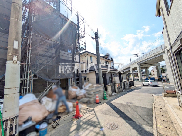 接道状況および現場風景 【福岡市博多区南本町1丁目】 接道状況および現場風景 【福岡市博多区南本町1丁目】