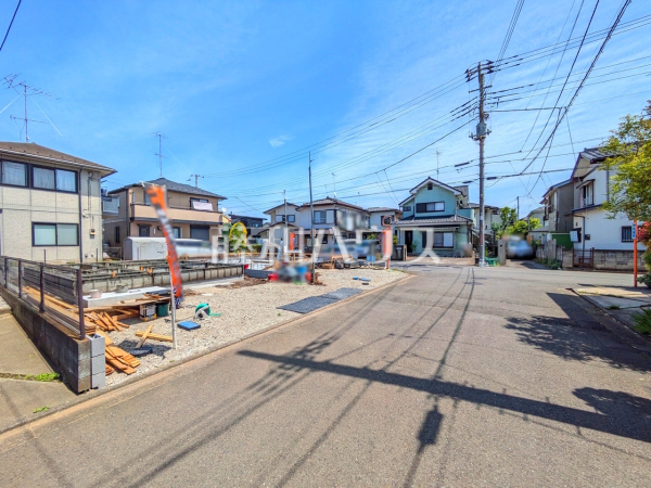接道状況および現場風景 【武蔵村山市残堀5丁目】 接道状況および現場風景 【武蔵村山市残堀5丁目】