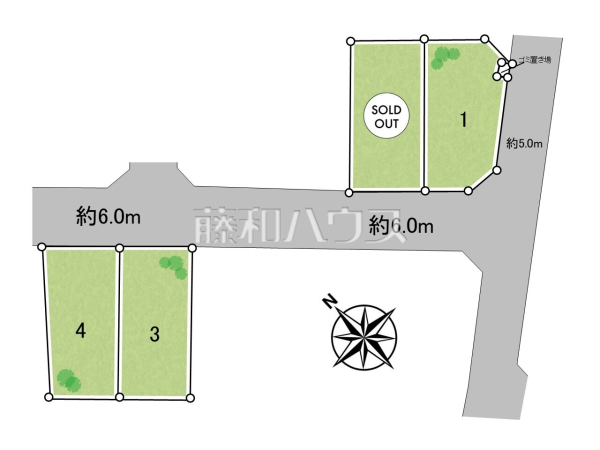 全体区画図 【武蔵村山市残堀5丁目】 全体区画図 【武蔵村山市残堀5丁目】