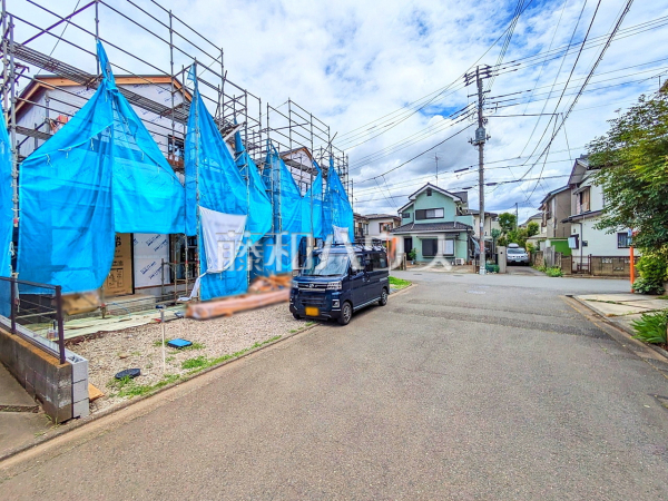 接道状況および現場風景 【武蔵村山市残堀5丁目】 接道状況および現場風景 【武蔵村山市残堀5丁目】