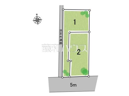 全体区画図 【調布市深大寺北町3丁目】