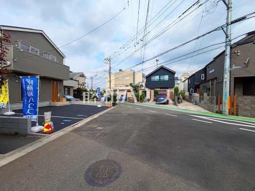 接道状況および現場風景 【調布市深大寺北町3丁目】