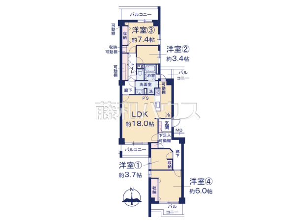 間取図 【シーアイハイツ和光 J棟】 間取図 【シーアイハイツ和光 J棟】