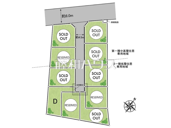 全体区画図 【清瀬市中里1丁目】 平日のご案内も可能です。まずはお気軽にお問合せ下さいませ。 全体区画図 【清瀬市中里1丁目】 平日のご案内も可能です。まずはお気軽にお問合せ下さいませ。