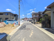 接道状況および現場風景 【小牧市藤島町中島】 接道状況および現場風景 【小牧市藤島町中島】