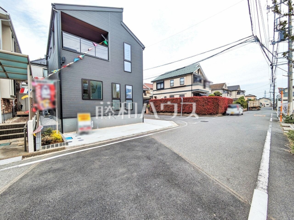 接道状況および現場風景 【所沢市榎町】 接道状況および現場風景 【所沢市榎町】