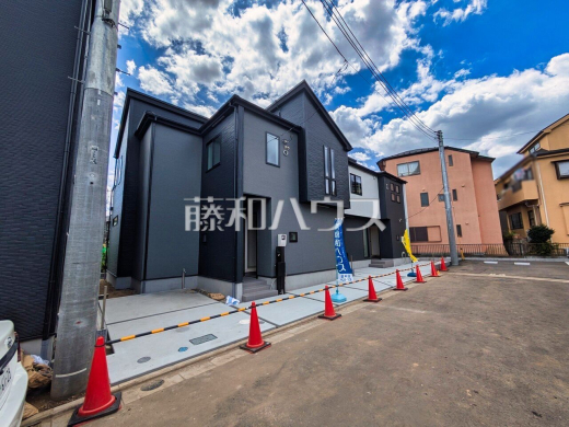 接道状況および現場風景 【新座市石神3丁目】