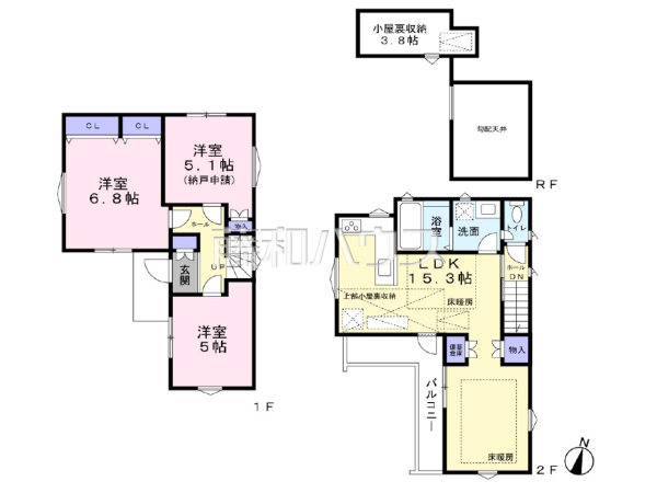 間取図 【練馬区田柄2丁目】 間取図 【練馬区田柄2丁目】