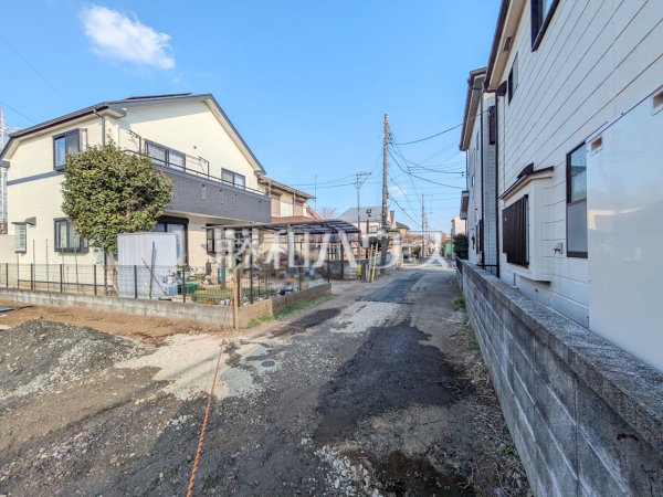 接道状況および現場風景 【昭島市美堀町1丁目】 接道状況および現場風景 【昭島市美堀町1丁目】