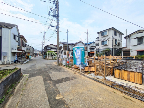 接道状況および現場風景 【志木市中宗岡2丁目】 接道状況および現場風景 【志木市中宗岡2丁目】