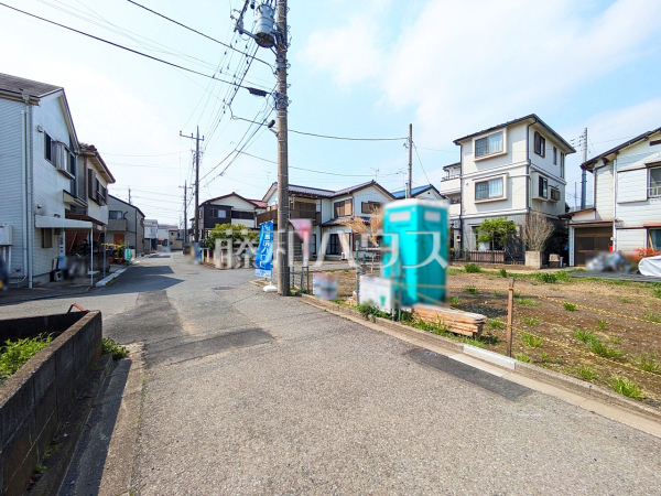 接道状況および現場風景 【志木市中宗岡2丁目】 接道状況および現場風景 【志木市中宗岡2丁目】