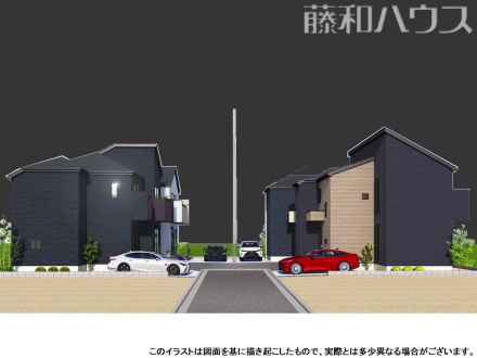 完成予想図(外観) 【立川市若葉町3丁目】