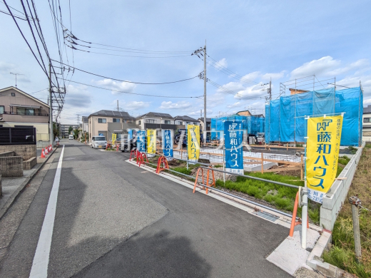 接道状況および現場風景 【立川市若葉町3丁目】
