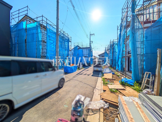接道状況および現場風景 【立川市若葉町3丁目】