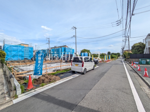 接道状況および現場風景 【立川市若葉町3丁目】