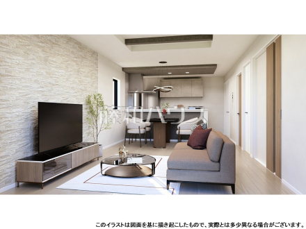 5号棟 完成予想図(内観) 【立川市若葉町3丁目】