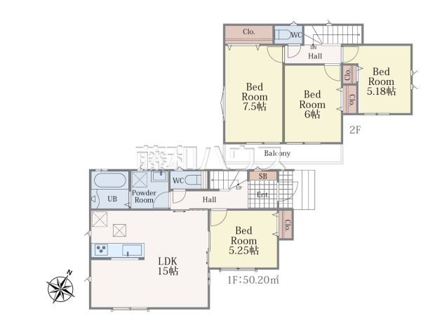 間取図 【志木市中宗岡3丁目】 間取図 【志木市中宗岡3丁目】
