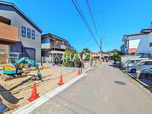 接道状況および現場風景 【武蔵村山市神明2丁目】 接道状況および現場風景 【武蔵村山市神明2丁目】
