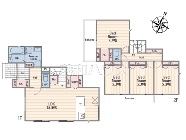 間取図 【八王子市絹ケ丘3丁目】 間取図 【八王子市絹ケ丘3丁目】