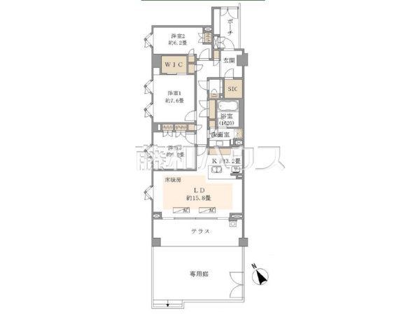 間取図 【井の頭公園パークハウス吉祥寺南町】 間取図 【井の頭公園パークハウス吉祥寺南町】