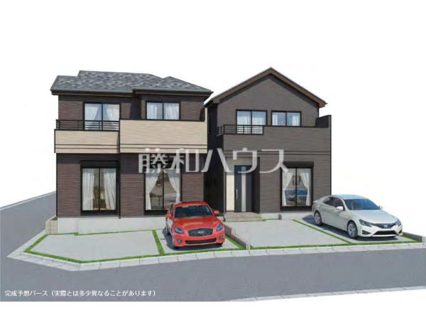 完成予想図(外観) 【所沢市中新井4丁目】 完成予想図(外観) 【所沢市中新井4丁目】