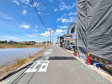 接道状況および現場風景 【北名古屋市沖村岡西】 接道状況および現場風景 【北名古屋市沖村岡西】