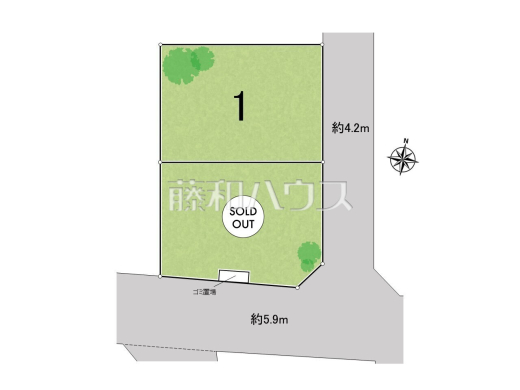 全体区画図 【富士見市大字水子】