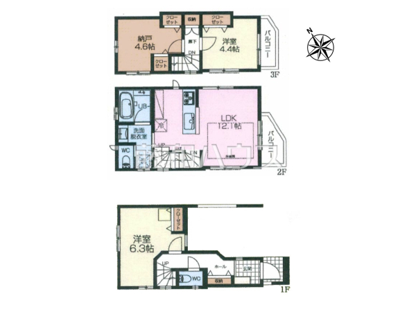 間取図 【練馬区旭町3丁目】 間取図 【練馬区旭町3丁目】