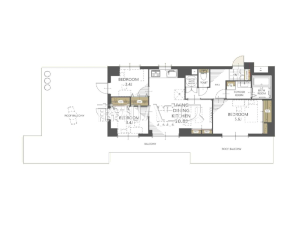 間取図 【ライオンズマンション武蔵境】 間取図 【ライオンズマンション武蔵境】