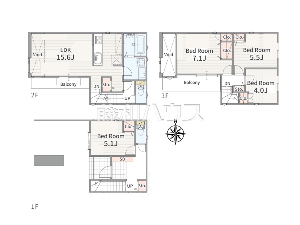 間取図 【名古屋市北区東水切町2丁目】 間取図 【名古屋市北区東水切町2丁目】