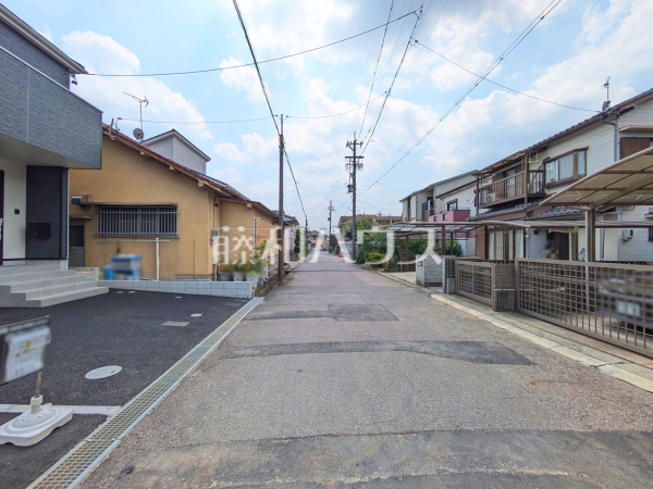 接道状況および現場風景 【春日井市柏井町5丁目】 接道状況および現場風景 【春日井市柏井町5丁目】