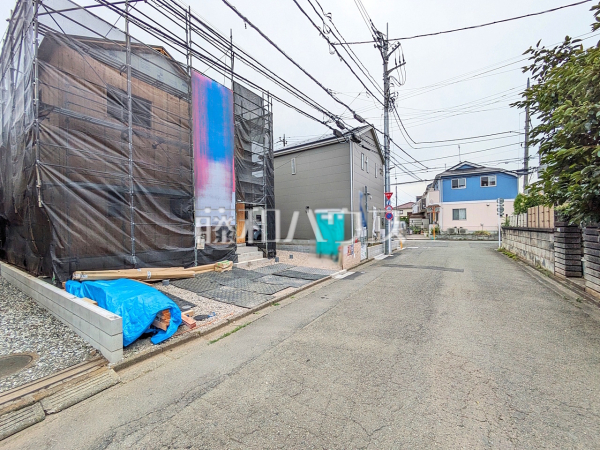 接道状況および現場風景 【武蔵村山市残堀4丁目】 接道状況および現場風景 【武蔵村山市残堀4丁目】