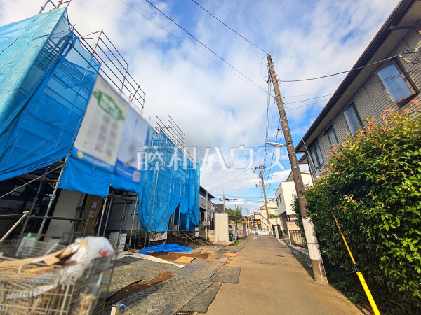 接道状況および現場風景 【調布市深大寺東町3丁目】 接道状況および現場風景 【調布市深大寺東町3丁目】