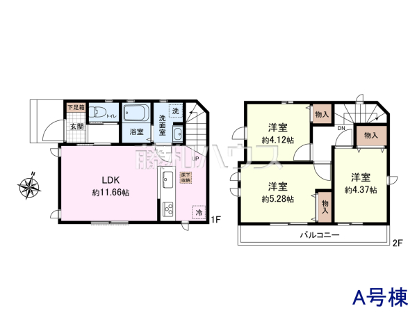 間取図 【立川市若葉町4丁目】 間取図 【立川市若葉町4丁目】