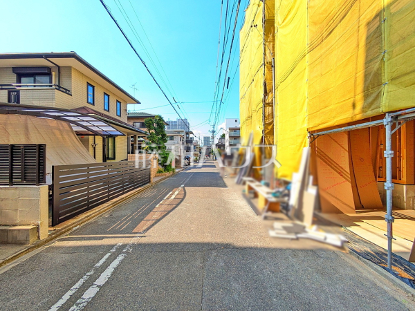 接道状況および現場風景 【名古屋市北区東水切町2丁目】 接道状況および現場風景 【名古屋市北区東水切町2丁目】