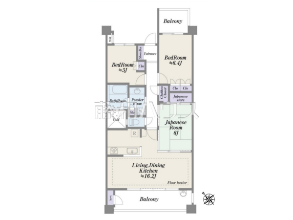 間取図 【グローヴテラス国立】 間取図 【グローヴテラス国立】