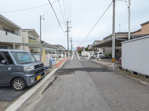 接道状況および現場風景 【春日井市気噴町北1丁目】