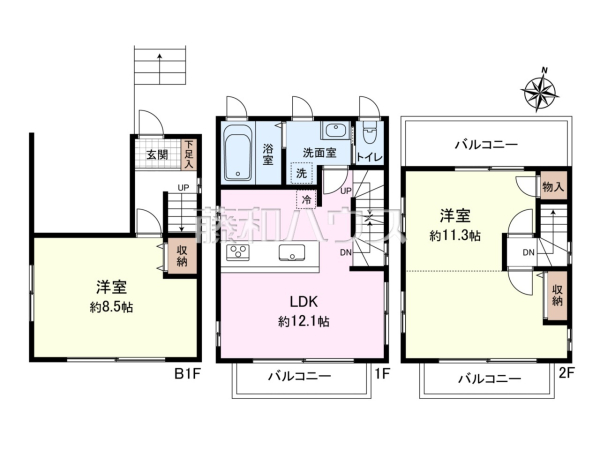 間取図 対面式のカウンターキッチンは、いつでもご家族を感じられる空間作りの重要ポイントになりそうです 【練馬区高松4丁目】 間取図 対面式のカウンターキッチンは、いつでもご家族を感じられる空間作りの重要ポイントになりそうです 【練馬区高松4丁目】