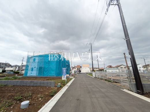 接道状況および現場風景 【新座市野火止3丁目】