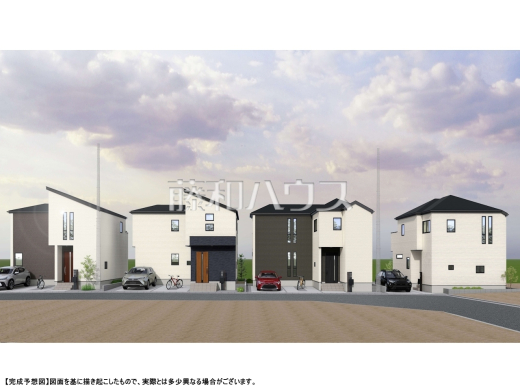 完成予想図(外観) 8~11号棟【新座市野火止3丁目】
